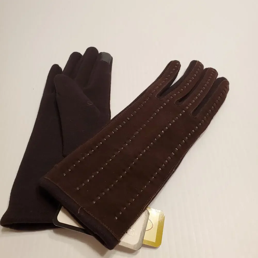 Jeanne Simmons Texting Therapy Woven Striped Gloves New with tags.